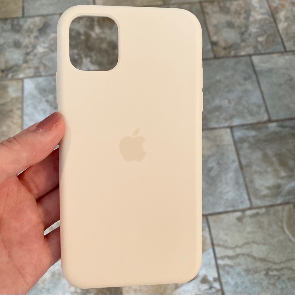 White iPhone 11 Apple Silicone case